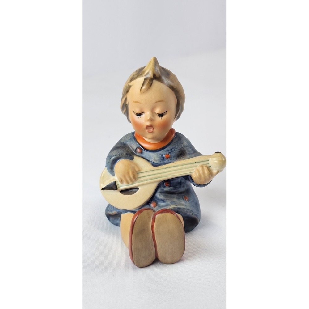 Goebel Hummel Joyful #53 TMK 3 Vintage W Germany Girl w‎ Guitar Figure